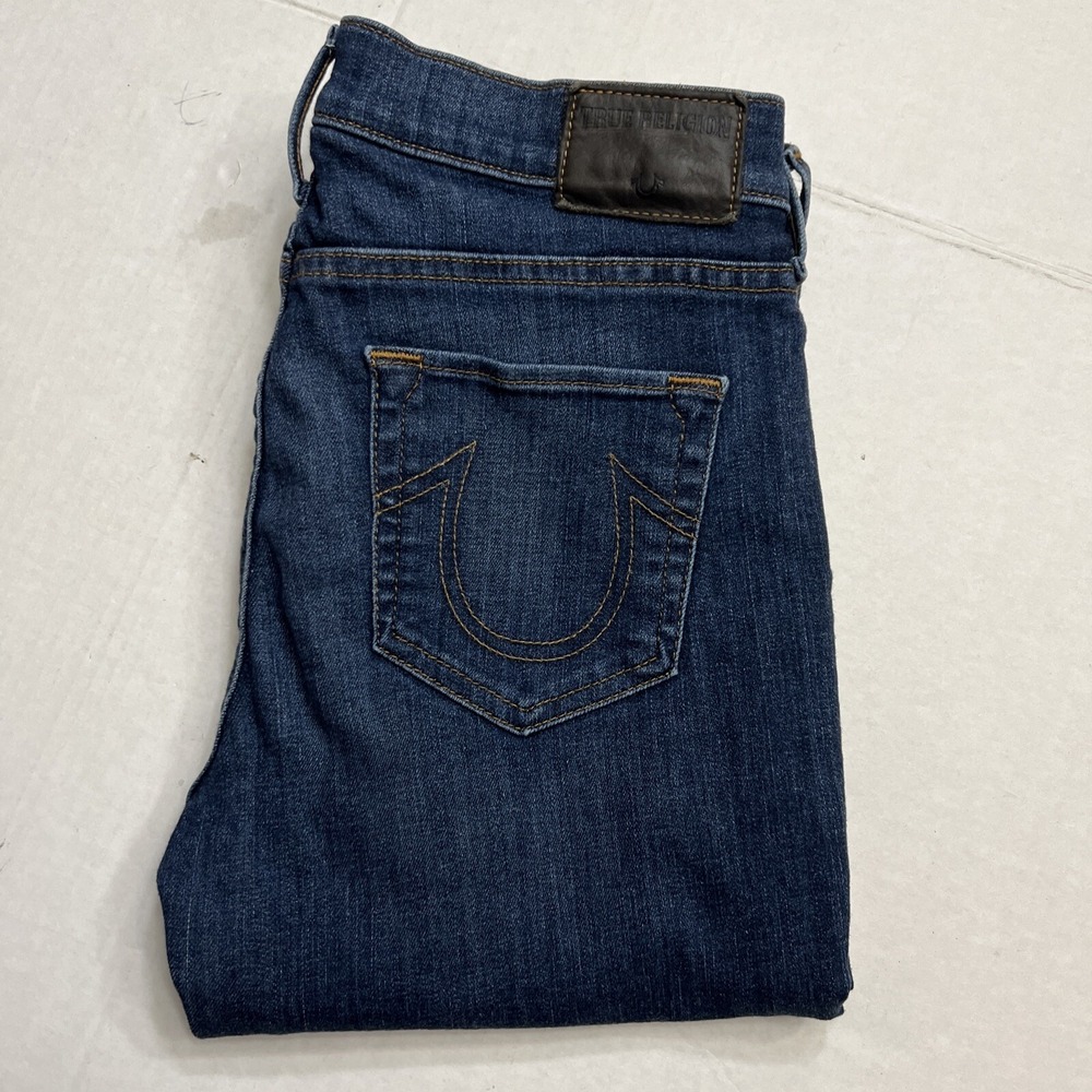 True Religion Women's Halle Mid Rise Super Skinny Jeans | Size 28x31‎